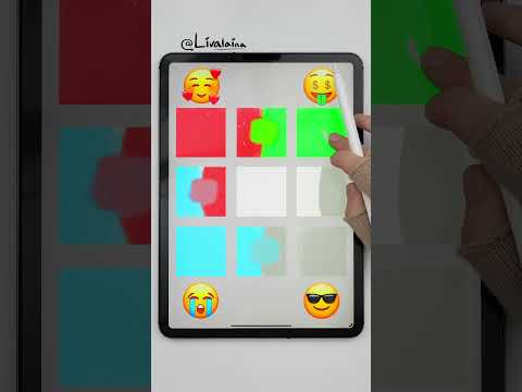 Mixing Colors Shorts Emoji Drawing Colormixing Digitalart Satisfying Procreate