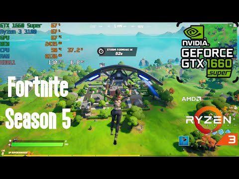 Fortnite : GTX 1660 SUPER + Ryzen 3 3100 | Low u0026 Epic Settings | 1080P u0026 1440P (No Commentary)