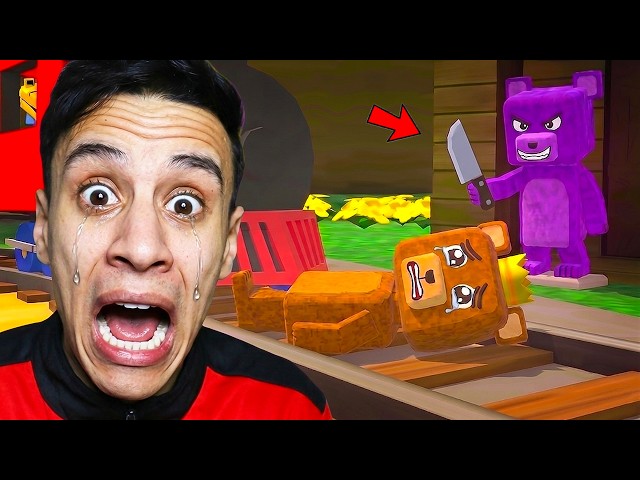 انقاذ الاطفال الدببة من شر الدب البنفسجي في لعبة Super Bear Adventure 😈💜