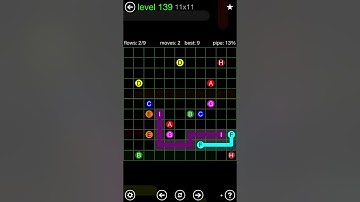 Flow Free 11x11 Mania Level 139 Solution