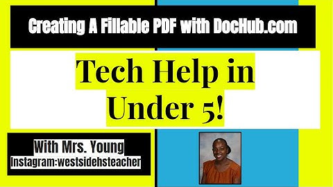 Creating a Fillable PDF on Dochub