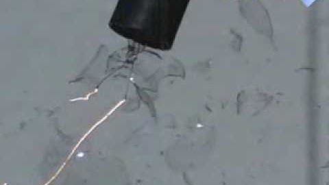 Slow motion exploding lightbulb