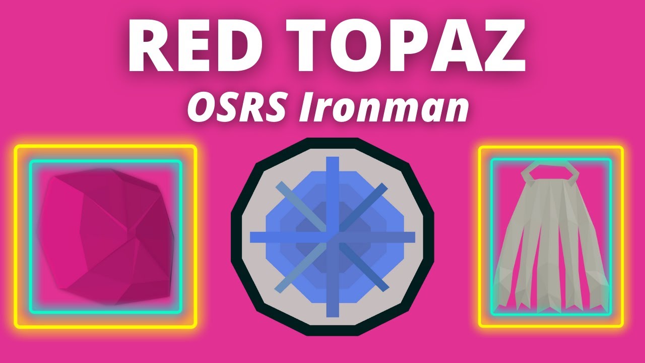 Red Topaz Guide OSRS Ironman (Legends' Quest Item Requirement) YouTube