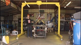 LETS BUILD A GANTRY CRANE FOR THE SHOP!! WELDING AND LATHE PROJECT FOR FIXING TRUCKS AND TRACTORS!