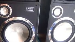 DOGG DIgital Audio speakers, great sound MUSIC playing 