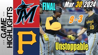 Pirates vs Marlins [Highlights] | What a game !