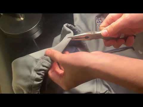 How to fix a sweatshirt when the string comes out