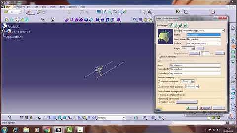 Catia V5..Surface Tutorial...... "Swept Surface By  Two Limits" .
