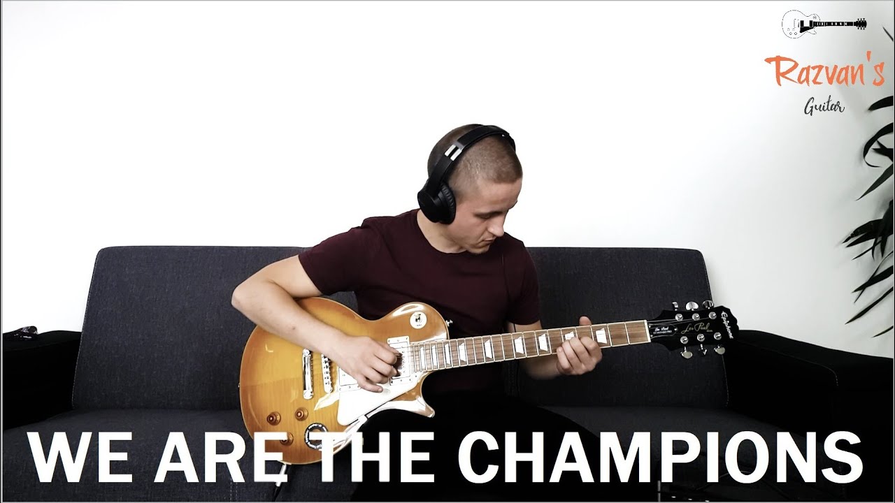 Queen We are the champions Electric guitar cover (TABS in