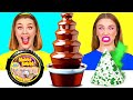 チョコレートファウンテンチャレンジ | 面白い食べ物チャレンジ BaRaDa Best