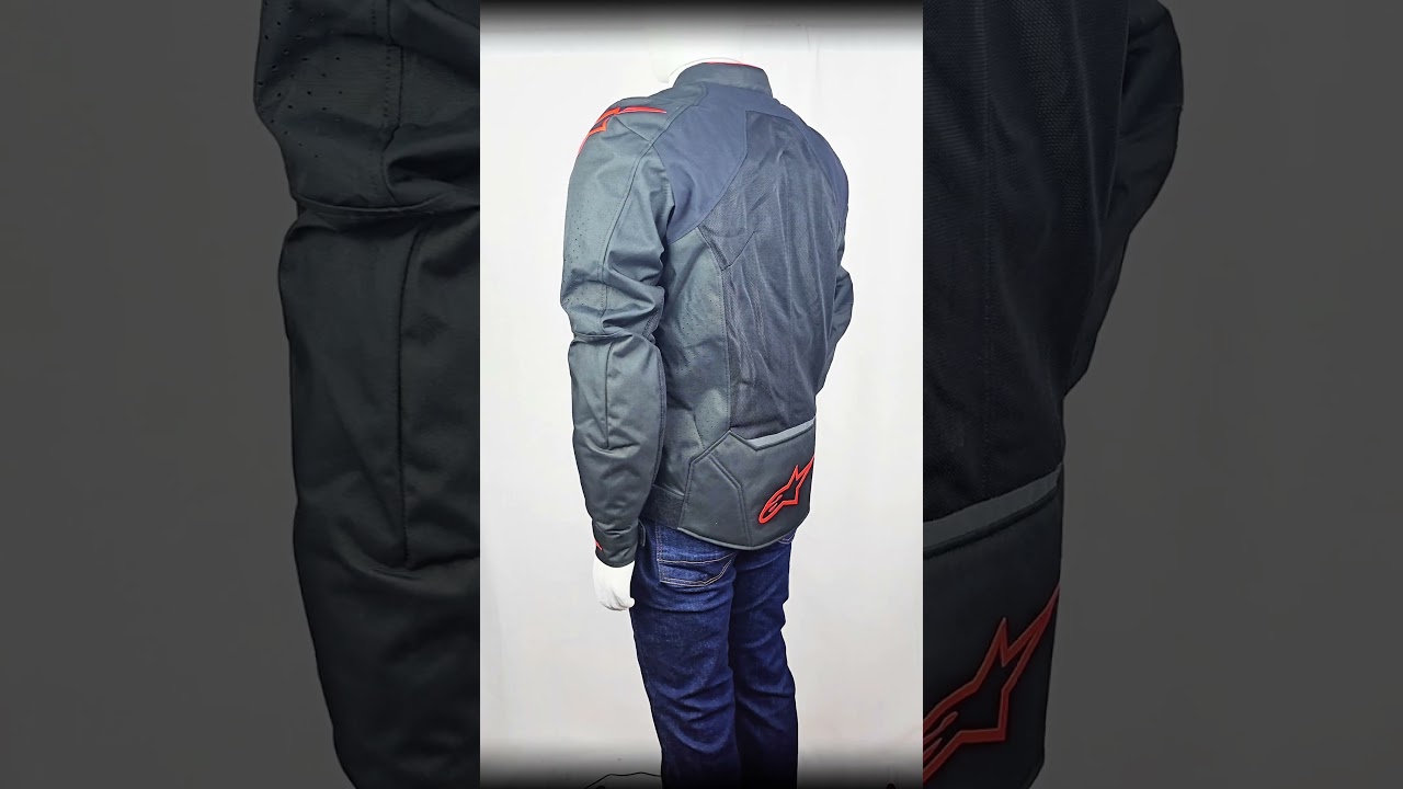 Jaqueta Alpinestars Black red fluo VIPER AIR v4