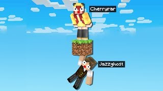 Minecraft: TENTANDO SOBREVIVER COM MINHA AMIGA COM APENAS 1 BLOCO!