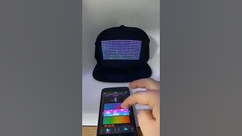 Programmable APP Controlled LED Snapback Baseball Hat !
