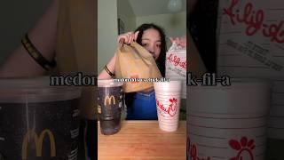mcdonald’s vs chick-fil-a! @menufit.app #mcdonalds #fastfood #foodie #foodreels #chickfila