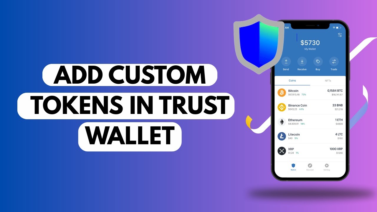 HOW TO ADD CUSTOM TOKENS ON TRUST WALLET - YouTube