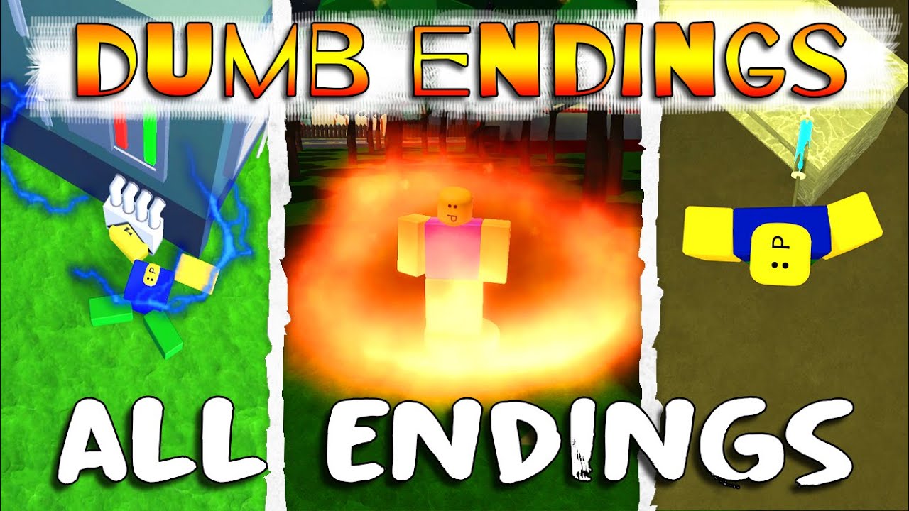 Dumb Endings ALL Endings ROBLOX YouTube 