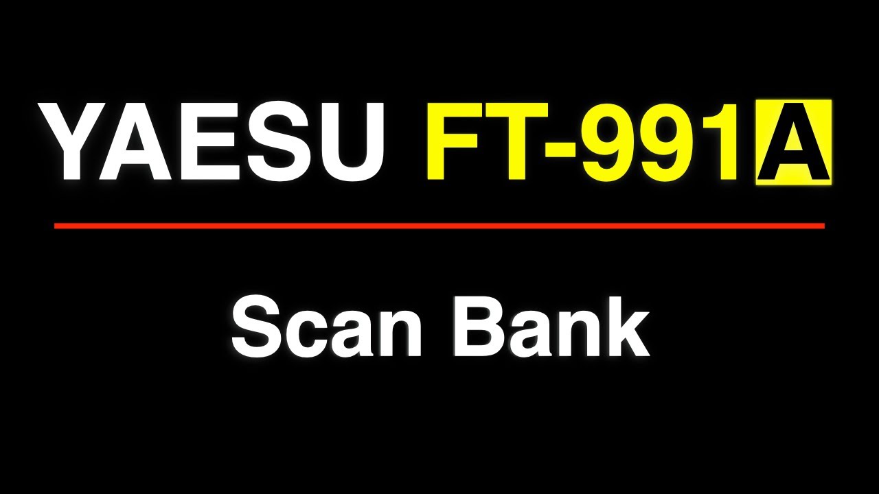 Yaesu FT3D Scan a Bank - YouTube