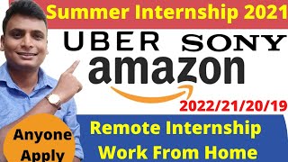 Summer Internship Amazon Uber Sony Product Based Companies python c++ data science machine learning