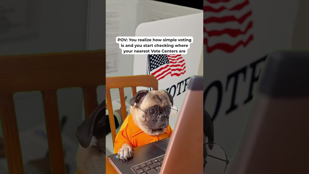 POV You realize how simple voting is and you start checking where your nearest vote center is