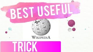 Best Useful Wikipedia Trick| Divyansh Expert