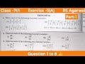 Class 7 exercise 5A RS Agarwal | Class 7 chapter exponents | Exercise 5A class 7