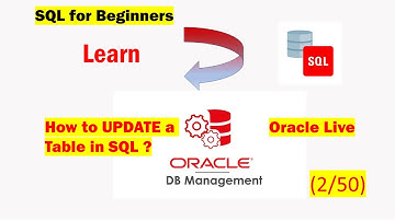 Update a Table in SQL | SQL Databases | Oracle Live(2/50)