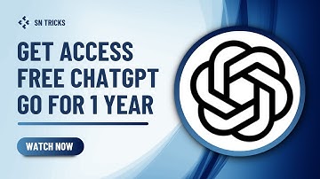 Access Free ChatGPT Go For 1 Year | Full Step by Step Video | Get ChatGPT Free | Free Tricks & Tips