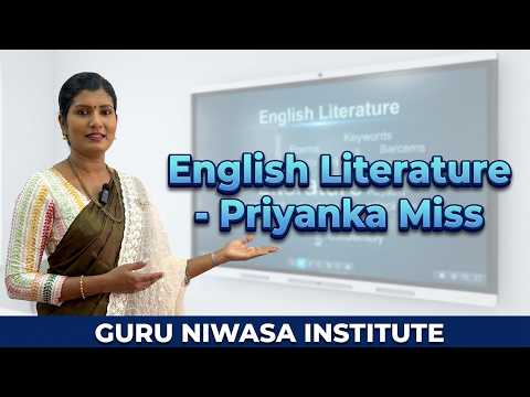 English Literature - Priyanka Miss - Guru Niwasa Institute