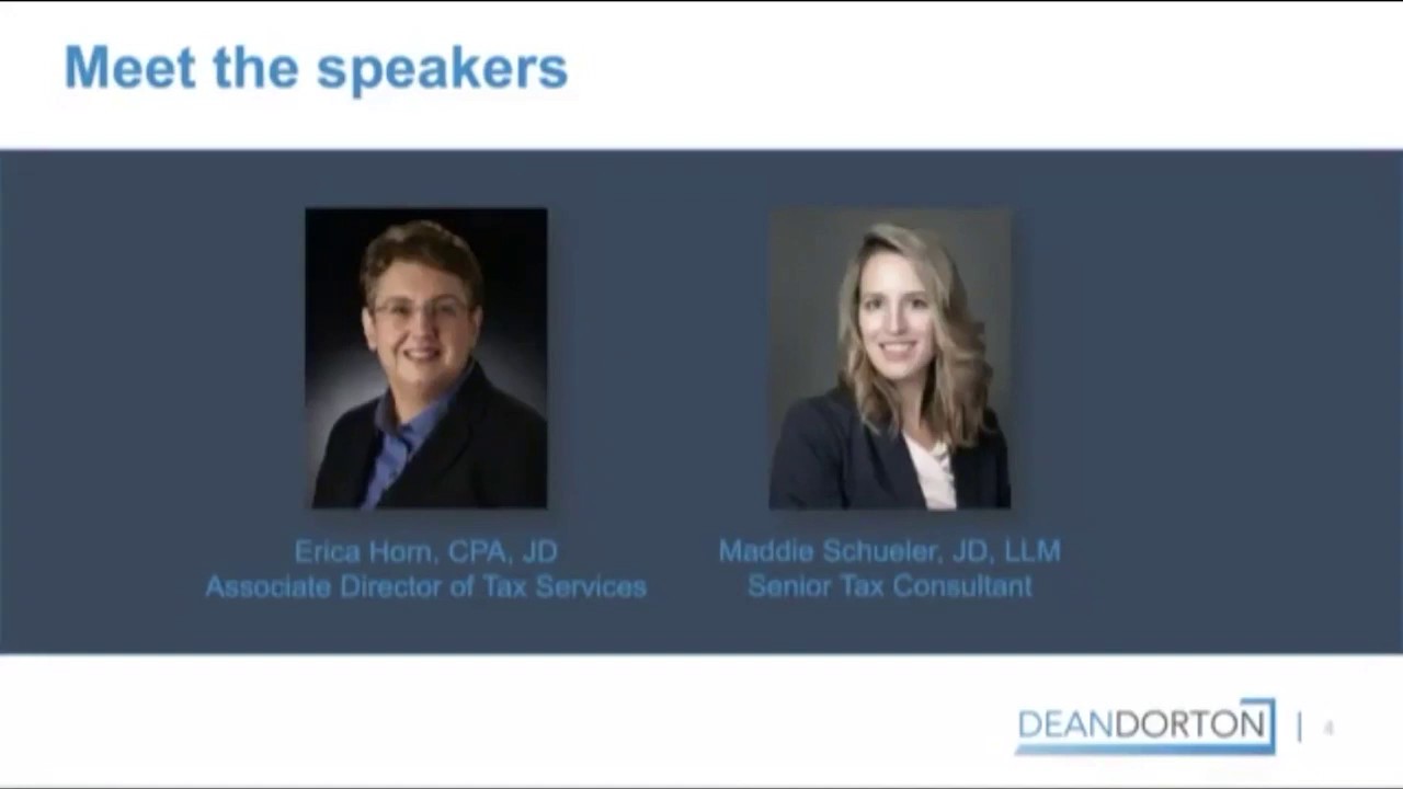Dean Dorton/KAM Webinar: Payroll Tax Credits and Deferral, Paycheck Protection Loans, and More