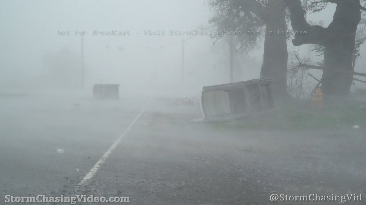 Hurricane Delta Massive Storm Surge And Eye, Creole, LA 10/9/2020