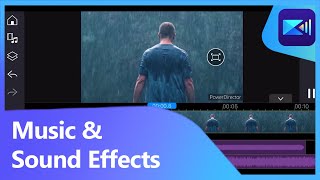 How to Add Music & Sound Effects to Video | PowerDirector Tutorial (iOS & Android Video Editor)