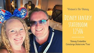 Disney Fantasy Concierge stateroom 12506 Room Tour - October 2018 - Watsons Do Disney