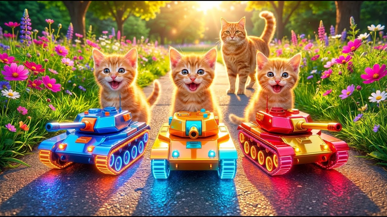 Mama Cat Trims Fur on the Farm and Makes Tiger Hat For Kittens At Home🐾🎩🐯