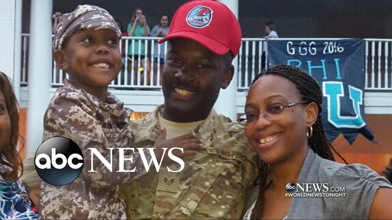 SOLIDER RETURNS Boy Gets Halloween Surprise of a Lifetime YouTube