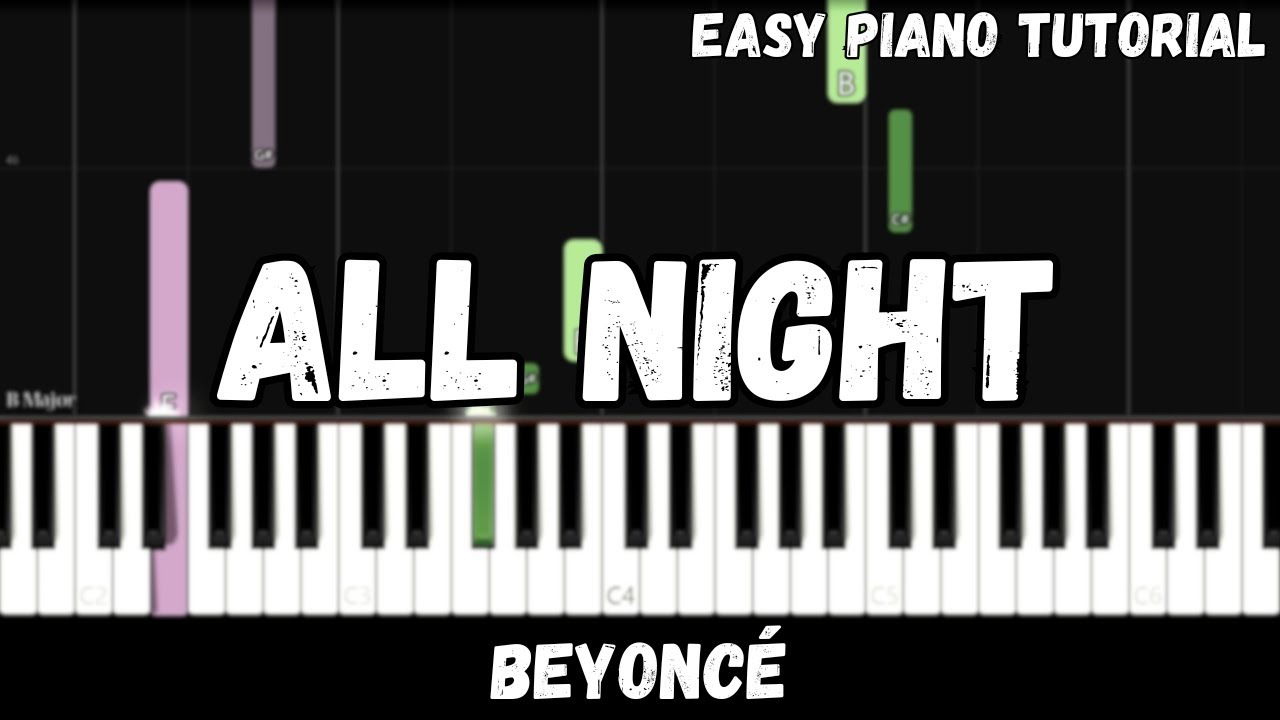 Beyoncé - All Night (Easy Piano Tutorial)