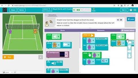 Royal Battle with Events (code.org)