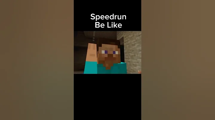 Minecraft Speedrun Be Like🤨 #minecraft #shorts #speedrun #viral