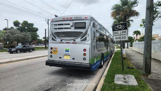 Miami-Dade Transit: 2015 NABI 60-BRT HEV Hybrid #15510 On Route 77