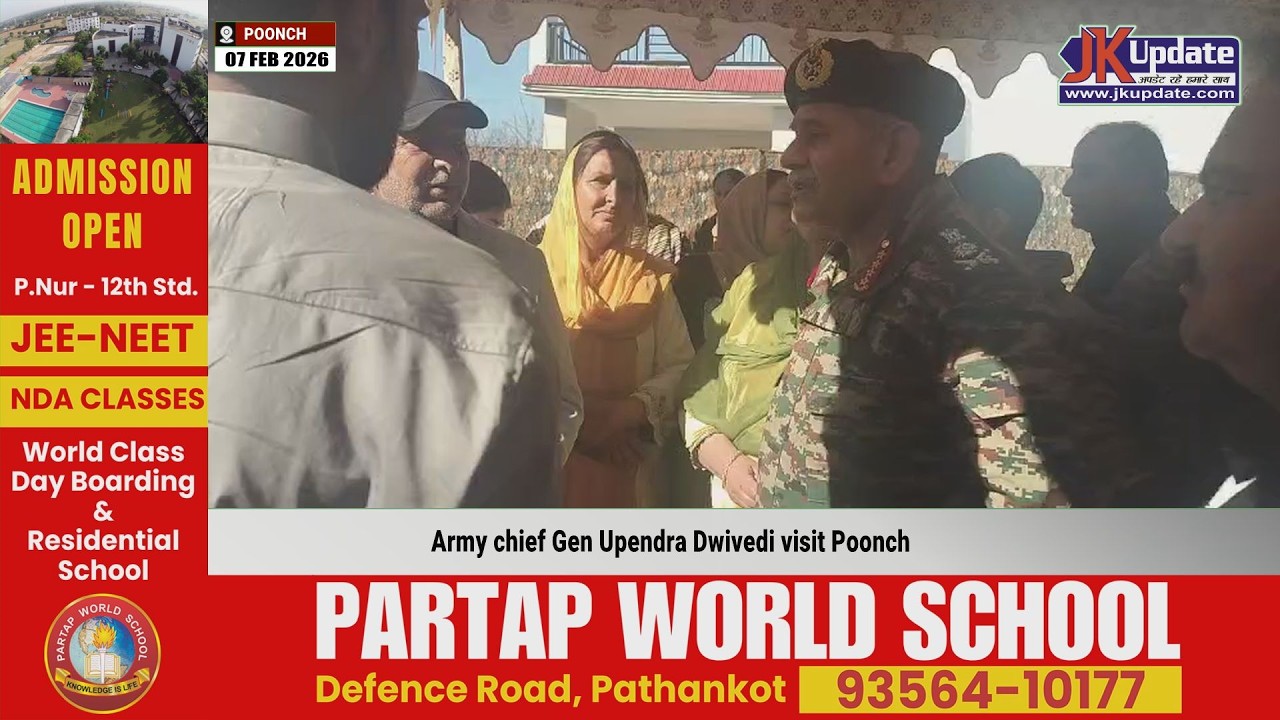 Army chief Gen Upendra Dwivedi visit Poonch