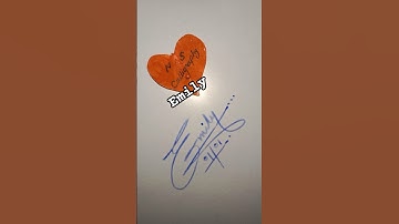Emily name signature style #signature #calligraphy