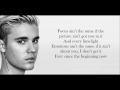 Justin Bieber - No sense ft. Travis Scott (Lyrics)