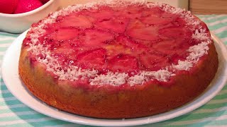 Délicieux Gâteau Aux Fraises Fait En 5 Minutes Easy Strawberry Cake Recipe