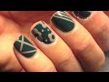 FALL NAIL TUTORIAL-Striping Tape and Flowers!!