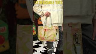 DIY Reusable Tote Bag Tutorial #diy #sewing #totebag #bag