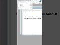 The 1-Second Trick to AutoFit ALL Columns 🪄 #Shorts,  #excel #spreadsheetmagic