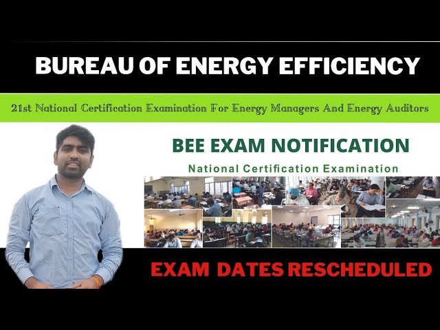 Energy Auditors And Energy Managers Certification Exams Notification |  Bureau Of Energy Efficiency - Youtube