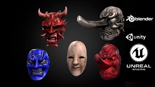 Japanese Mask Pack - Preview 