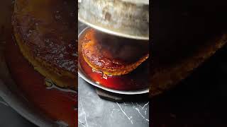 flan hecho con huevos felices producción propia ( hecho por mami )