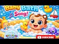 Baby Bath Song 🛁🦆 | Fun Bath Time Rhyme for Kids | RhyBooland Rhymes|@Rhyboolandsong 
