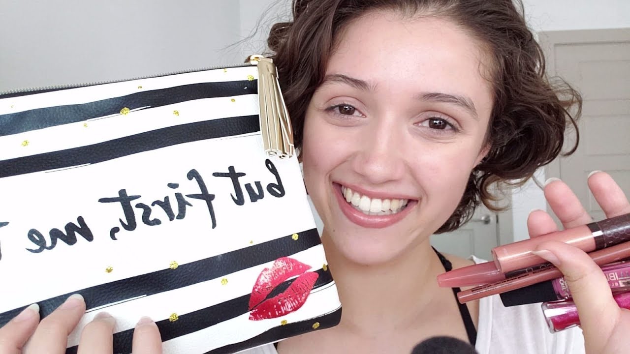 ASMR Lipstick Try-On || Kisses (💋+Eating 🍫), Fast Tapping, Close Whispers, Spontaneous